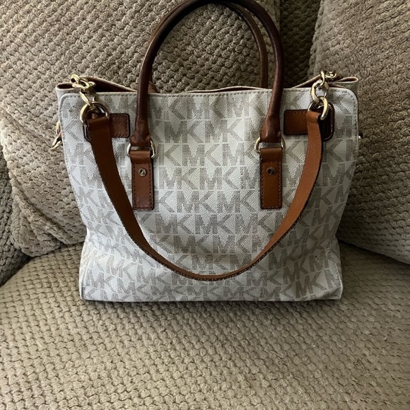 Michael Kors MK large Hamilton East West signature satchel - Picture 3 of 14